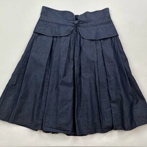 NWOT Cotton Chambray Skirt